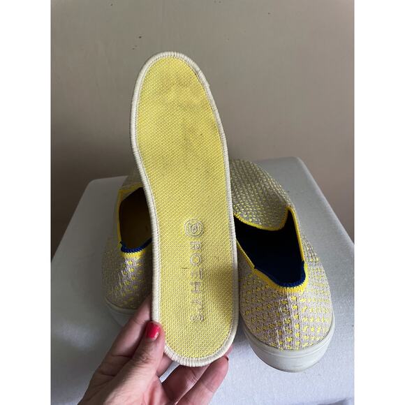Rothy's Lemon Yellow Honeycomb Sneaker. Size w8. - Picture 7 of 9